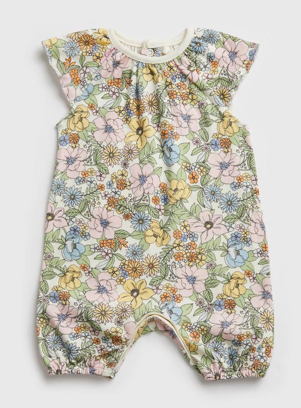 Buy Pastel Floral Romper Up to 3 mths Allinones and rompers Argos